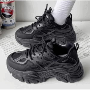 High-heeled PU Sneaker